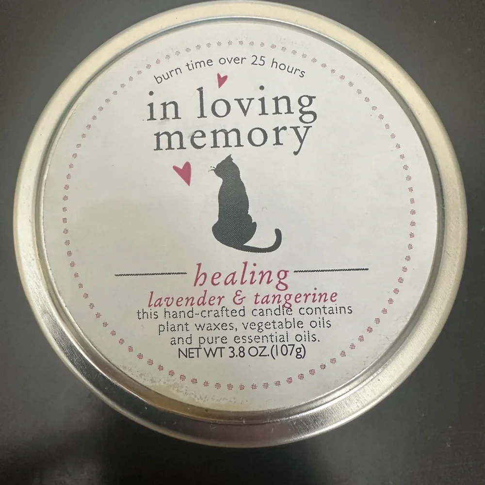 Forever paws pet grieving book and in loving memory candle